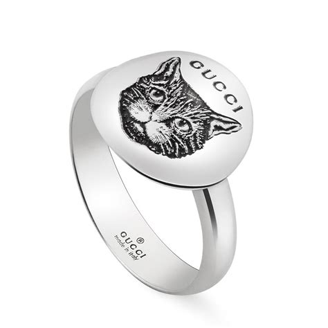 gucci feline ring replica|gucci blind for love ring.